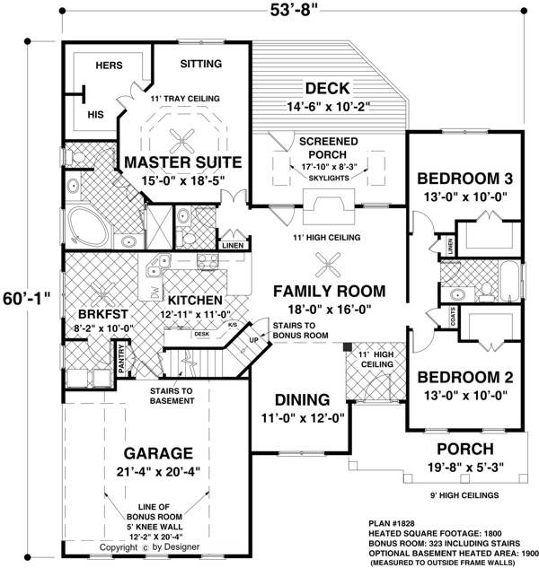 Main Level Floor Plan